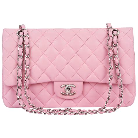 bubblegum pink chanel bag|chanel lambskin bag.